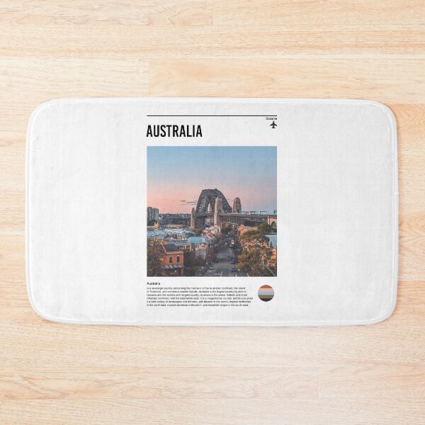 Item preview, Visit Australia (minimal travel poster) designed and sold by RabbitK.