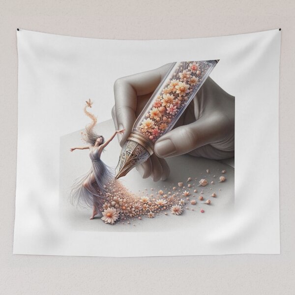 Item preview, Dance of Creation - Pen and Flower Art designed and sold by CultDigHoriz.