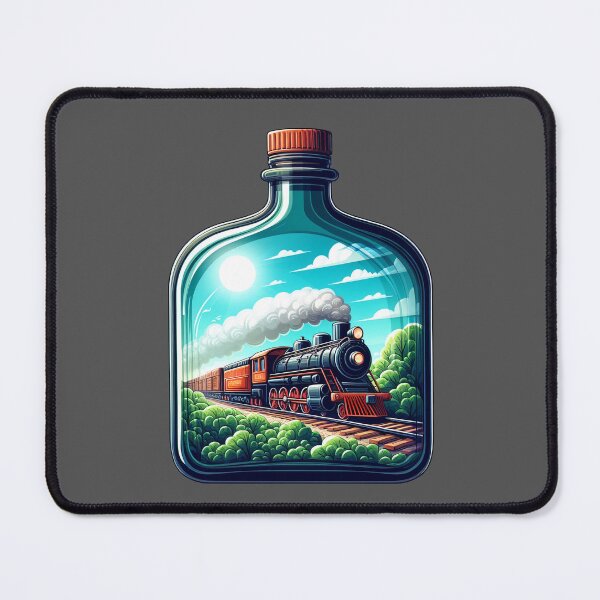 Item preview, Steam Engine Train in a Bottle designed and sold by stickyfoot.
