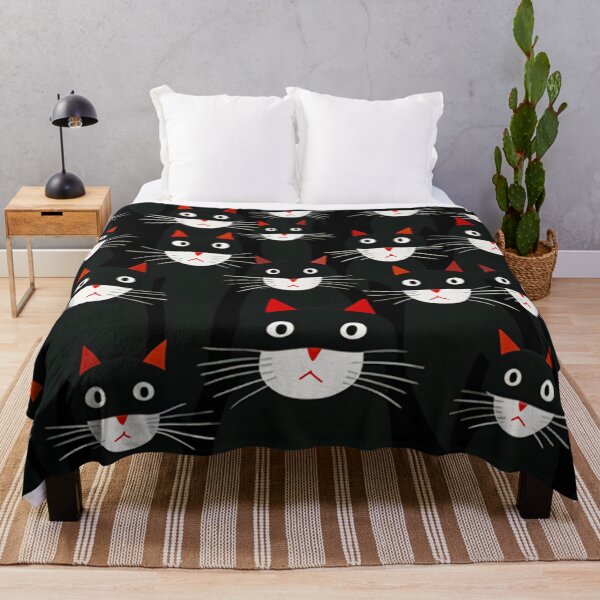 Item preview, black cats pattern designed and sold by haroulita.
