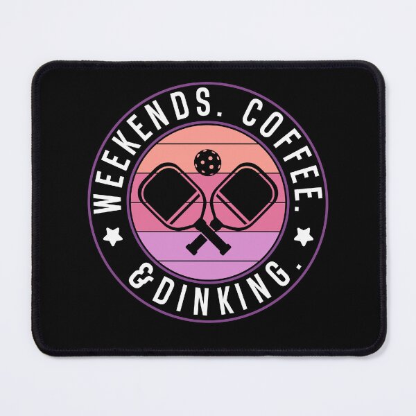 Item preview, Weekends Coffee and Dinking Pickleball Player designed and sold by BlueBerry-Pengu.