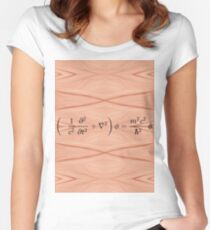 Physics, Nature, temper, disposition, tone, structure, framework,   Composition, frame Women's Fitted Scoop T-Shirt
