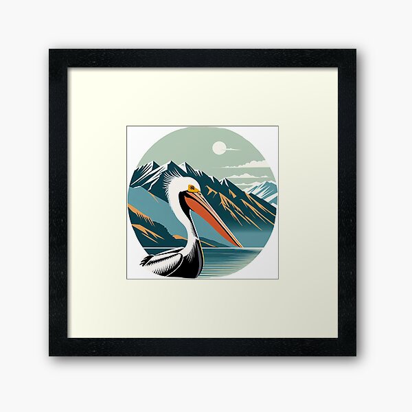 Item preview, Pelican Mountains Moon Lake Nature designed and sold by BeeFigDesigns.