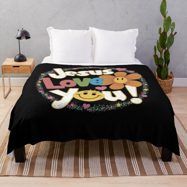 Item preview, Christian Jesus Loves You Groovy Cute Girl designed and sold by teeturle.