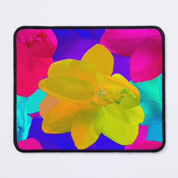 Item preview,  Yellow, Blue, Pink Christmas Cactus Photography - Pink Cactus Photography - Repeating Pattern designed and sold by Victoria Rose.
