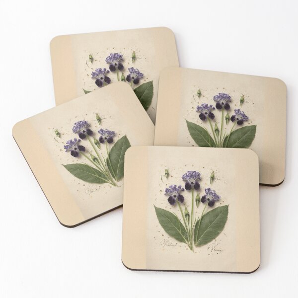 Item preview, Ethereal Elegance: Vintage Violet Flower Pressing designed and sold by The Digital Compass.