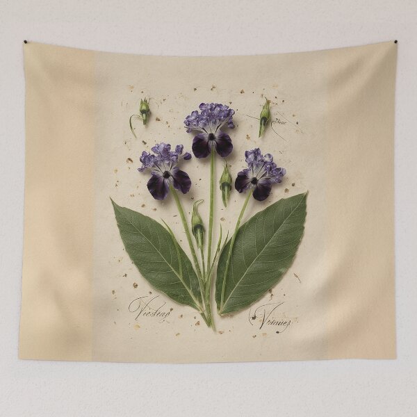 Item preview, Ethereal Elegance: Vintage Violet Flower Pressing designed and sold by The Digital Compass.