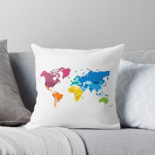 Item preview, World Map Colourful designed and sold by snapacrab.