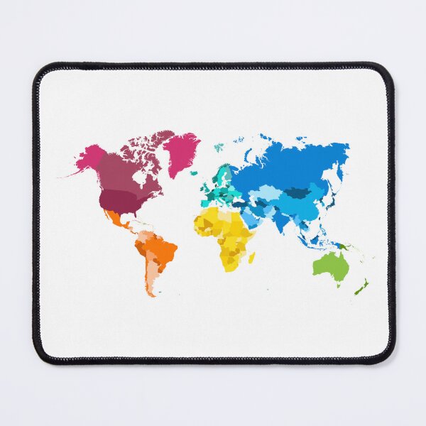 Item preview, World Map Colourful designed and sold by snapacrab.