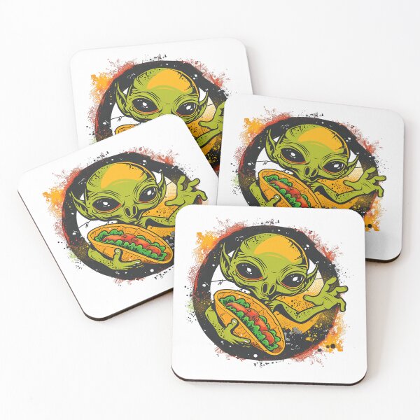 Item preview, Alien and Tacos designed and sold by PeelZinc.
