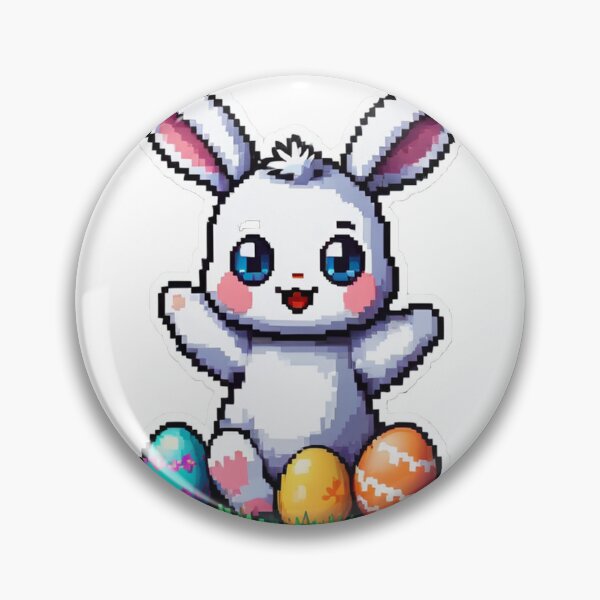 Item preview, Easter Day cute pixel art sticker designed and sold by Phachara1.