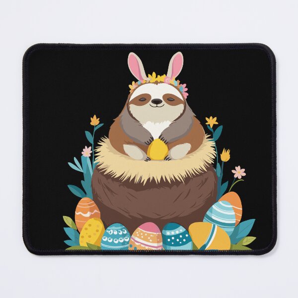 Item preview, Funny sloth Easter bunny Cute Easter sloth designed and sold by LuminOrb.
