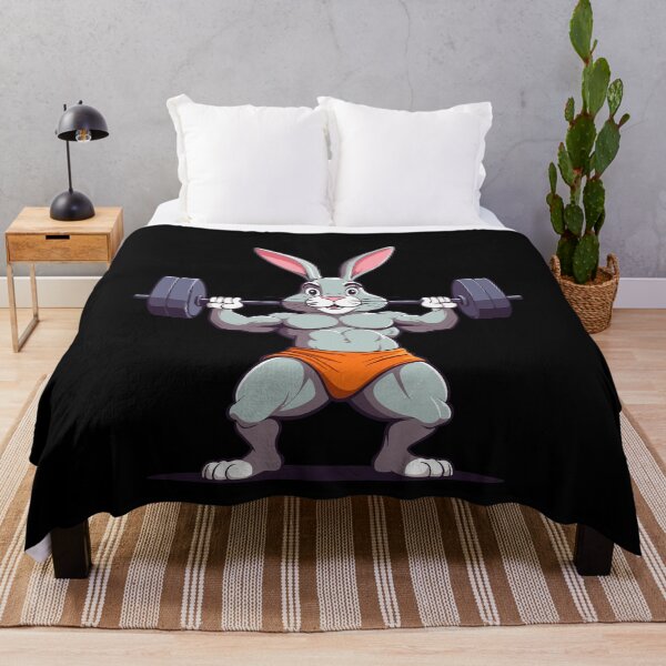 Item preview, Easter Bunny Funny Bodybuilder & Animal Workout designed and sold by LuminOrb.