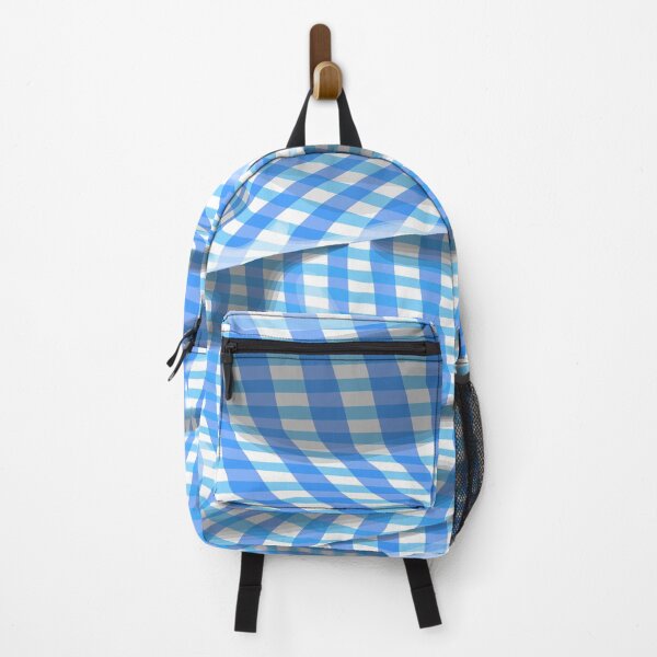 Item preview, Creased blue check pattern designed and sold by Whimsy Trail Co.