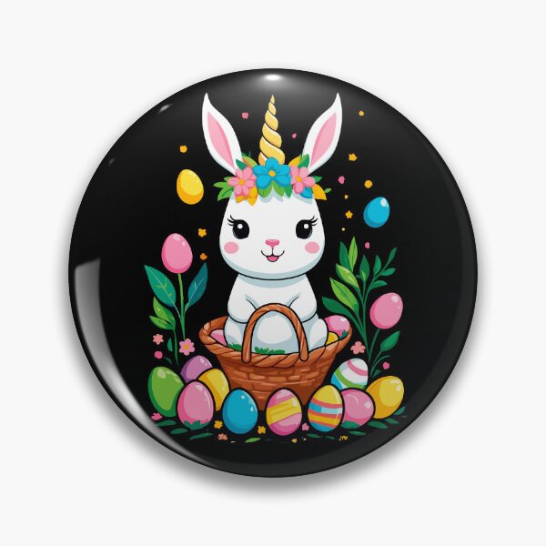 Item preview, Funny unicorn Easter bunny. Cute Easter unicorn designed and sold by LuminOrb.