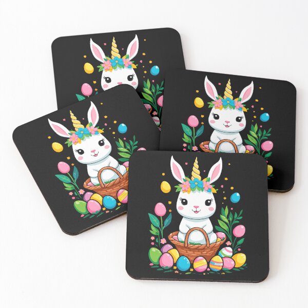 Item preview, Funny unicorn Easter bunny. Cute Easter unicorn designed and sold by LuminOrb.