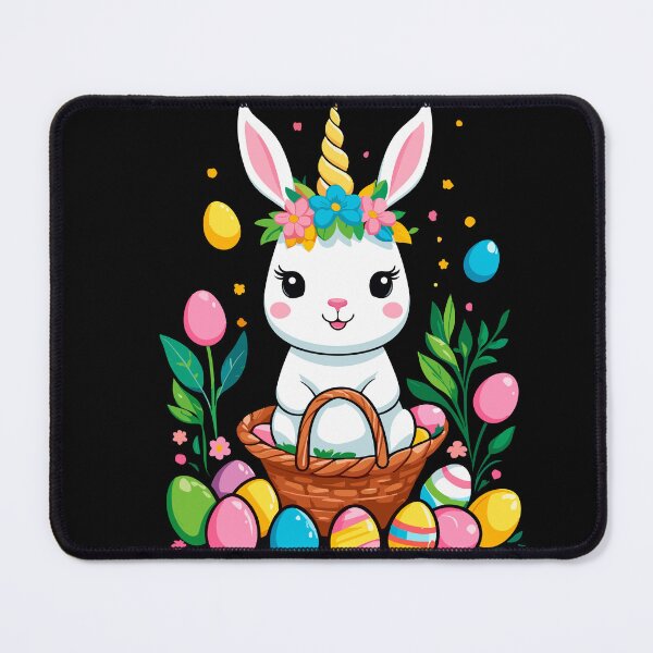 Item preview, Funny unicorn Easter bunny. Cute Easter unicorn designed and sold by LuminOrb.
