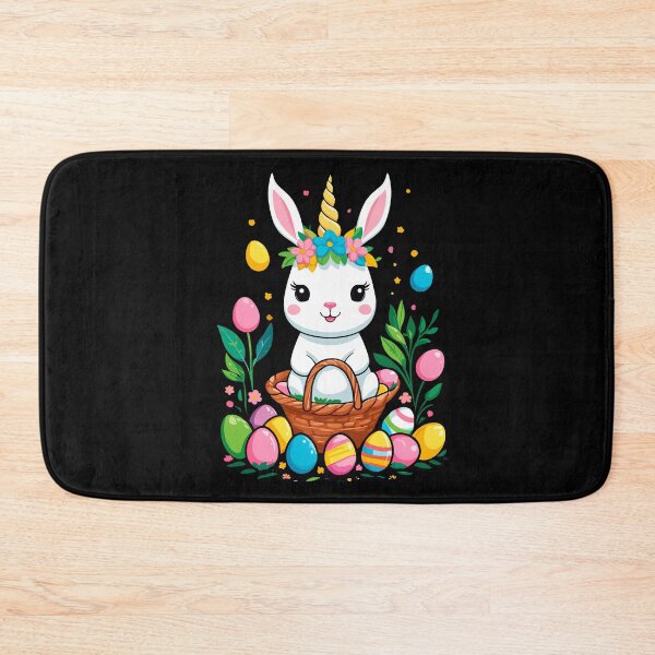 Item preview, Funny unicorn Easter bunny. Cute Easter unicorn designed and sold by LuminOrb.
