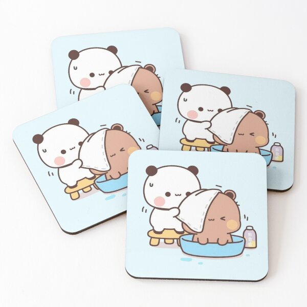 Item preview, Cute funny humor holiday birthday gift lovely cats friend girlfriend Panda Bear Brownie Sugar BuBu DuDu Mochi Milk peach Valentine xmas goma Couple v3 designed and sold by OceanLiveArts.