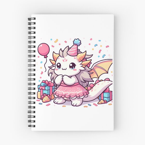 Item preview, Kawaii Delightful Chimera With Party Dress Celebrating With Confetti designed and sold by CanvasCutie.