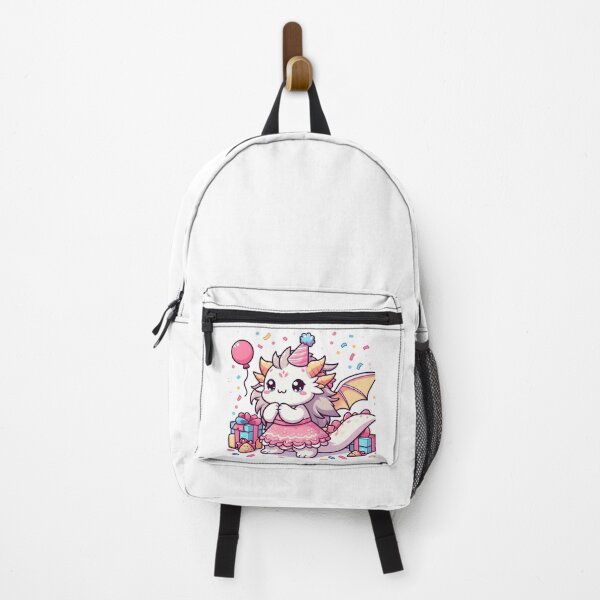 Item preview, Kawaii Delightful Chimera With Party Dress Celebrating With Confetti designed and sold by CanvasCutie.