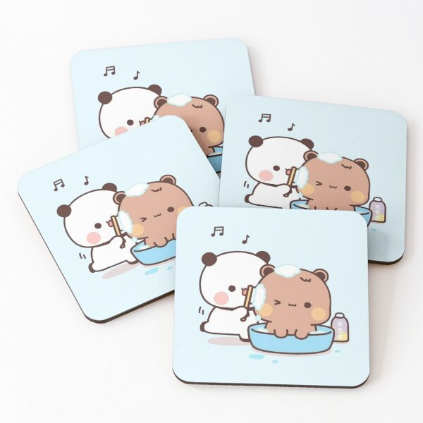 Item preview, Cute funny humor holiday birthday gift lovely cats friend girlfriend Panda Bear Brownie Sugar BuBu DuDu Mochi Milk peach Valentine xmas goma Couple v3 designed and sold by OceanLiveArts.