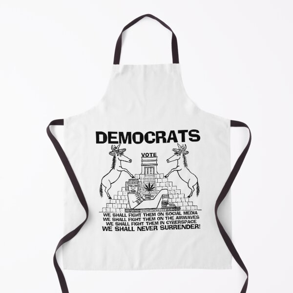 Item preview, DEMOCRATS ~ NEVER SURRENDER ~ CHACMOOL ~ 2-DONKEYS ~ PYRAMID ~ (V-5-126) designed and sold by RodeoMalibu.