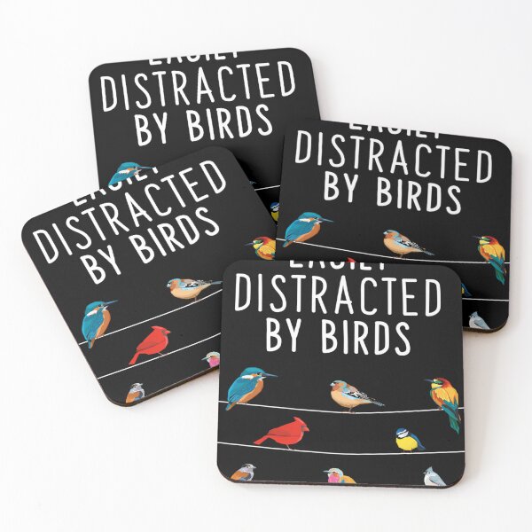 Item preview, Easily Distracted By Birds Birthday Gift For Bird Lovers Birdwatcher  Ornithologist designed and sold by CarlStock.