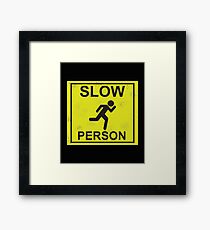 Funny Runner Shirt Framed Print