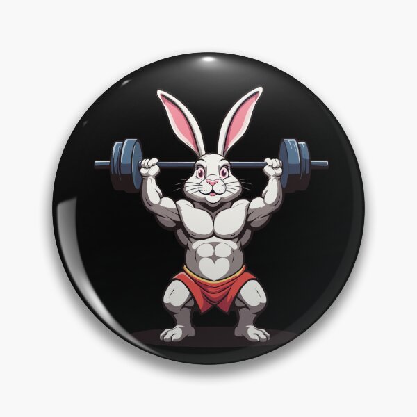 Item preview, Easter Bunny Body Building Animal Funny Workout designed and sold by LuminOrb.