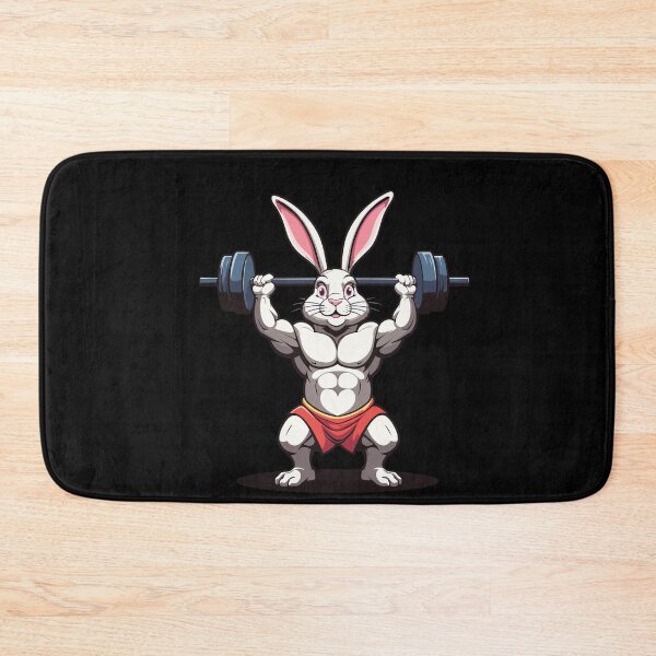 Artikelvorschau, Osterhase Body Building Tier Lustiger Workout entworfen und verkauft von LuminOrb.
