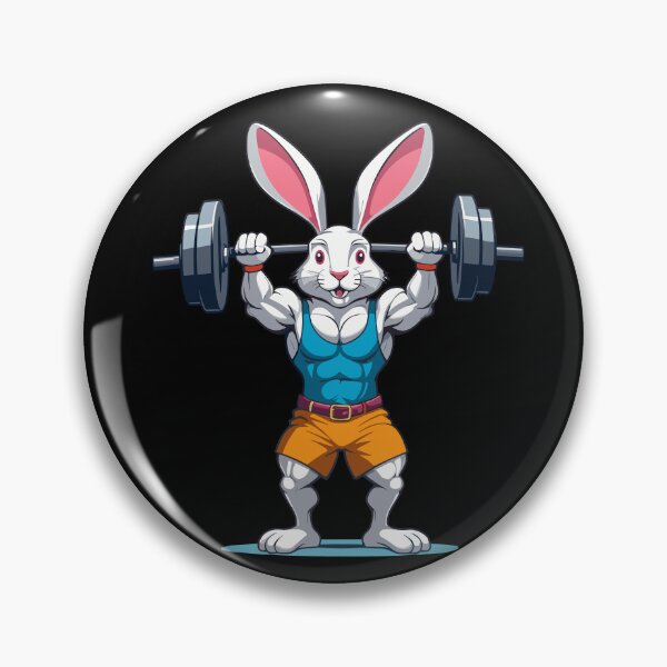 Item preview, Easter Bunny Bodybuilding Animal Funny Workout designed and sold by LuminOrb.