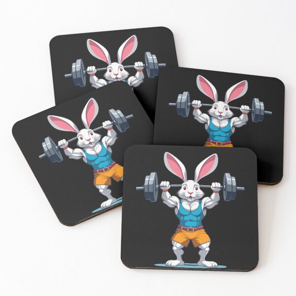 Item preview, Easter Bunny Bodybuilding Animal Funny Workout designed and sold by LuminOrb.