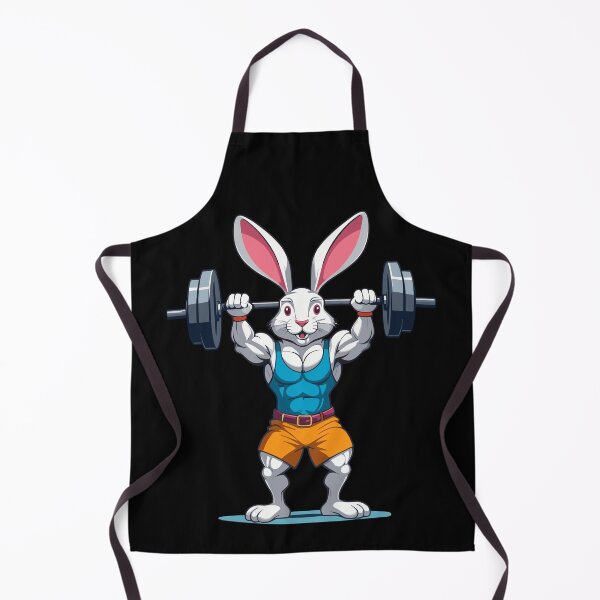 Item preview, Easter Bunny Bodybuilding Animal Funny Workout designed and sold by LuminOrb.