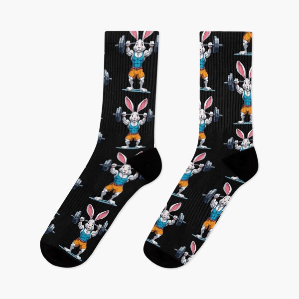 Item preview, Easter Bunny Bodybuilding Animal Funny Workout designed and sold by LuminOrb.