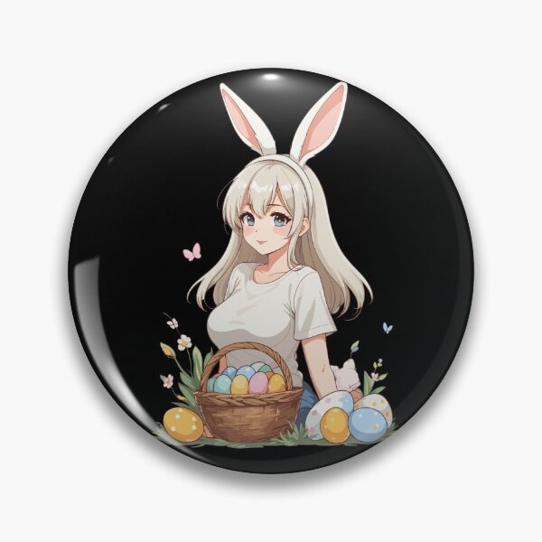 Item preview, Anime Easter Kawaii Easter Bunny Manga Girl Otaku designed and sold by LuminOrb.