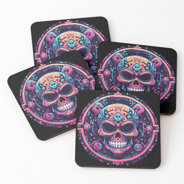 Item preview, Funky Mayan Skull, Fantasy Art designed and sold by Burn-Ego.