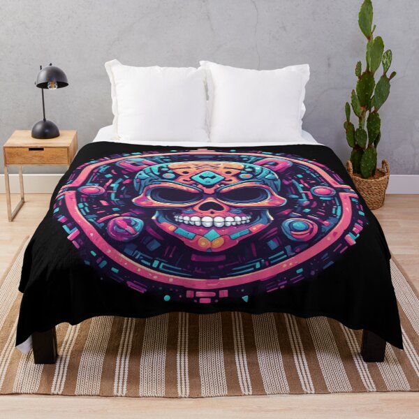 Item preview, Funky Mayan Skull, Fantasy Art designed and sold by Burn-Ego.