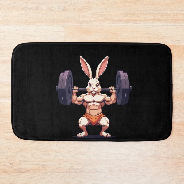 Item preview, Easter Bunny Body Building Animal Funny Workout designed and sold by LuminOrb.