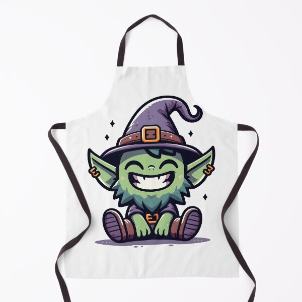Item preview, Kawaii Grinning Goblin With Wearing A Top Hat designed and sold by CanvasCutie.