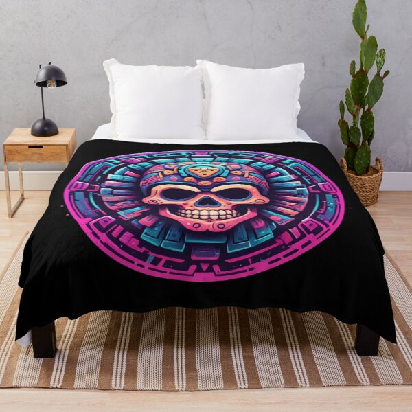 Item preview, Colorful Tribal Skull, Fantasy Art designed and sold by Burn-Ego.