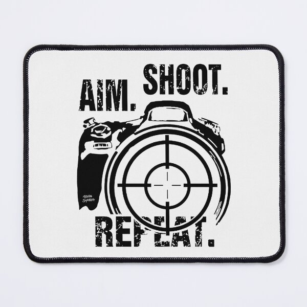 Item preview, Aim Shoot Repeat; Photographer; designed and sold by StickerApe.