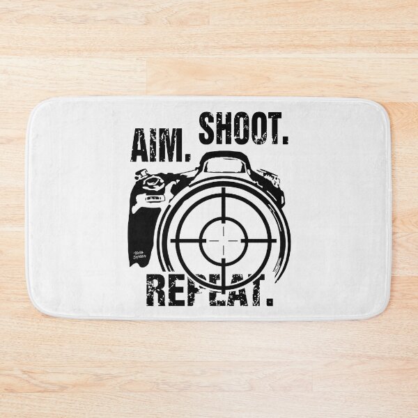 Item preview, Aim Shoot Repeat; Photographer; designed and sold by StickerApe.