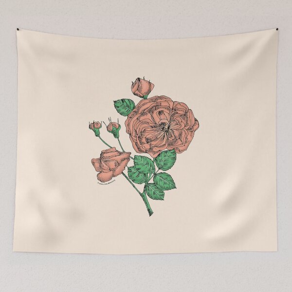 Item preview, Apricot Rosette Rose Bloom Semi-Double 8-15 Petals In 2 Rows designed and sold by Rachael Taylor.