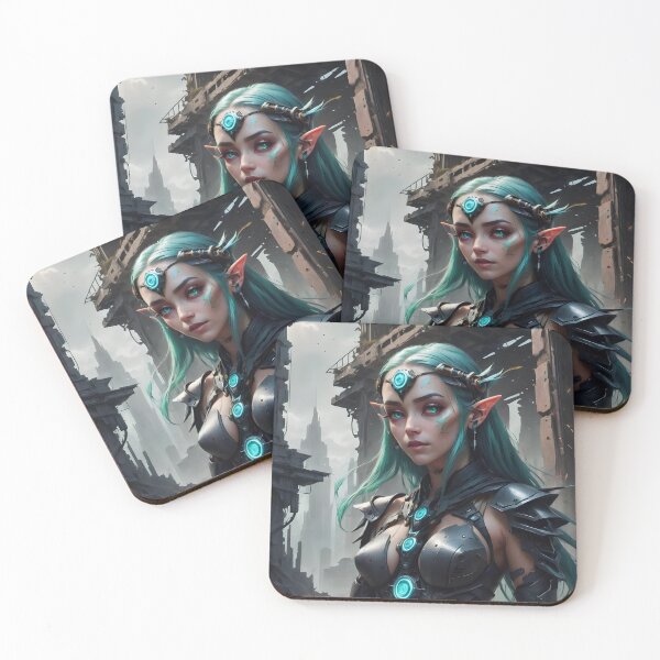 Item preview, Cyberpunk Elvish Warrior Girl designed and sold by Marcicev-Bojan.