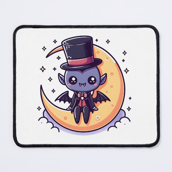Item preview, Kawaii Whimsical Vampire With Top Hat designed and sold by CanvasCutie.