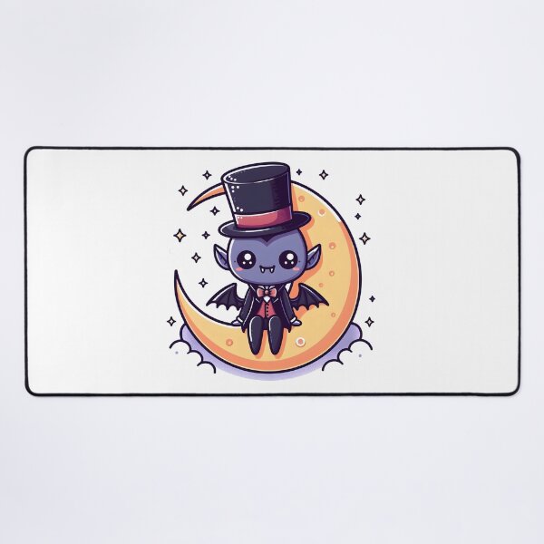 Item preview, Kawaii Whimsical Vampire With Top Hat designed and sold by CanvasCutie.