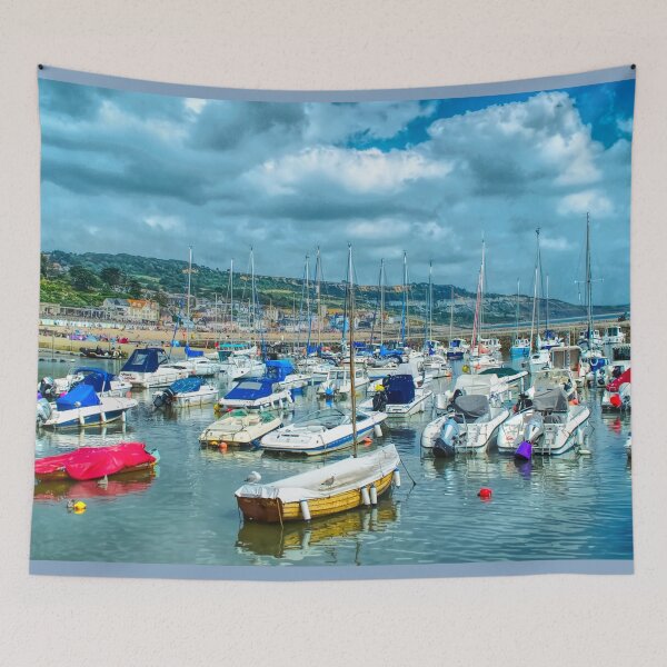 Item preview, Lyme Regis Harbour  designed and sold by Alisonchambers2.