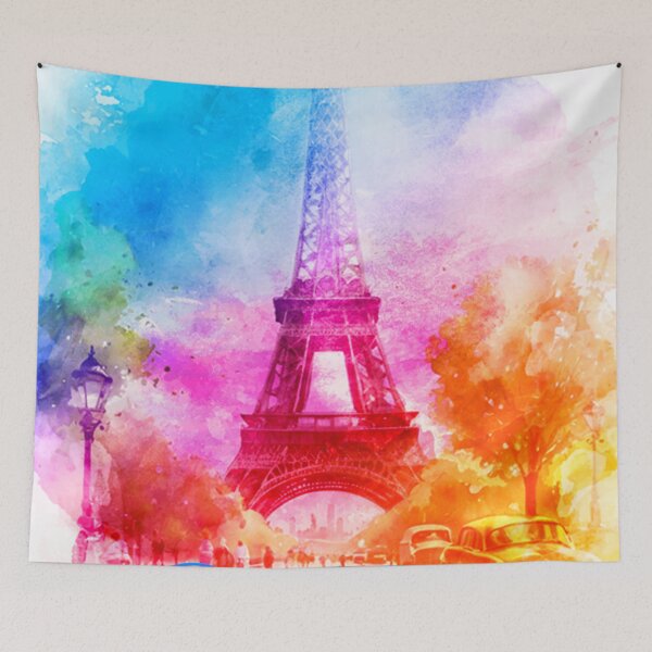 Item preview, Paris France Watercolor Painting designed and sold by Echonn.