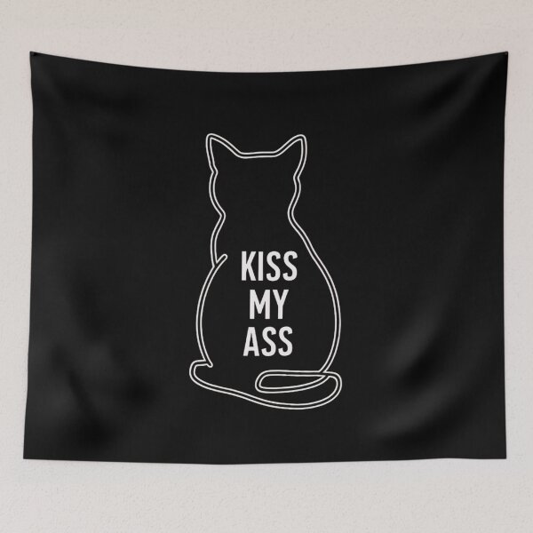 Item preview, Kiss My Ass Cat  designed and sold by SoulPaws.